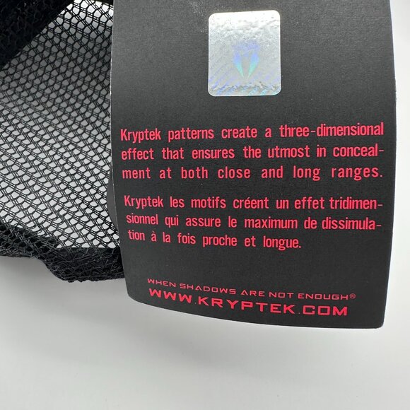 Kryptek Spartan Structured 6 Panel Meshback Snapback Cap, OSFM, Neptune/Black - Picture 8 of 15